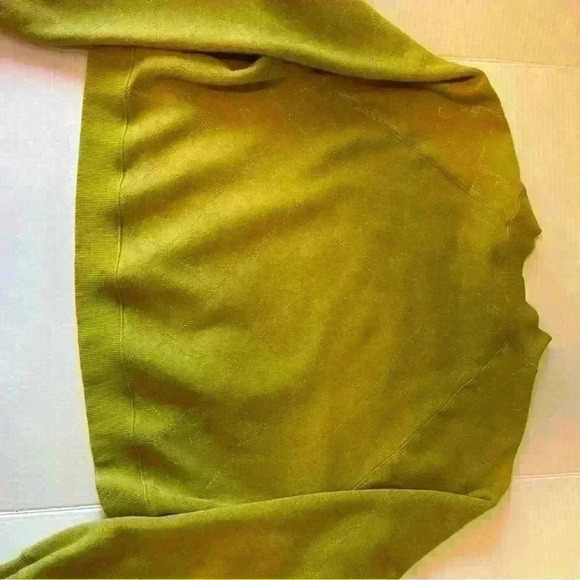 Nike Olive and Gold Cropped crewneck sweatshirt Size:S - Picture 5 of 5